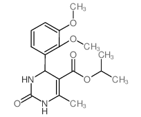 propan-2-yl 4-(2,3-dimethoxyphenyl)-6-methyl-2-oxo-3,4-dihydro-1H-pyrimidine-5-carboxylate结构式