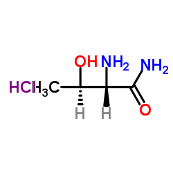 H-THR-NH2 HCL Structure