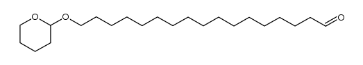 17-(tetrahydro-2-pyranyloxy)-heptadecanal Structure