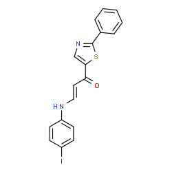 3-(4-IODOANILINO)-1-(2-PHENYL-1,3-THIAZOL-5-YL)-2-PROPEN-1-ONE Structure