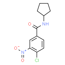 4-Chloro-N-cyclopentyl-3-nitrobenzamide structure