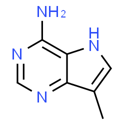 5H-Pyrrolo[3,2-d]pyrimidin-4-amine, 7-methyl- (9CI) Structure