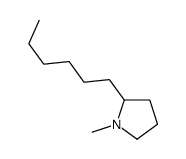 2-hexyl-1-methylpyrrolidine结构式