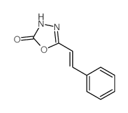 5-(2-phenylethenyl)-3H-1,3,4-oxadiazol-2-one结构式