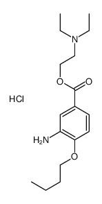 2-(3-amino-4-butoxybenzoyl)oxyethyl-diethylazanium,chloride Structure