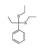 1,1-bis(ethylsulfanyl)propylbenzene结构式