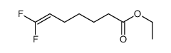 ethyl 7,7-difluorohept-6-enoate结构式