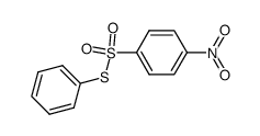 4-Nitrobenzenesulfonothioic acid S-phenyl ester结构式