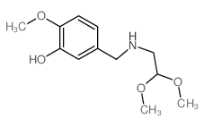 Phenol,5-[[(2,2-dimethoxyethyl)amino]methyl]-2-methoxy-结构式