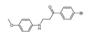 1-(4-bromophenyl)-3-((4-methoxyphenyl)amino)propan-1-one Structure