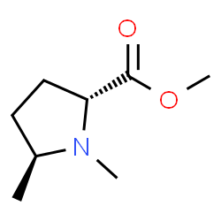 D-Proline, 1,5-dimethyl-, methyl ester, (5S)-rel- (9CI)结构式