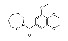 Hexahydro-1,2-oxazepin-2-yl(3,4,5-trimethoxyphenyl) ketone结构式