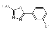 2-(3-溴苯基)-5-甲基-1,3,4-噁二唑结构式