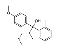 3-(dimethylamino)-1-(4-methoxyphenyl)-2-methyl-1-(2-methylphenyl)propan-1-ol结构式