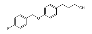 3-[4-[(4-fluorophenyl)methoxy]phenyl]propan-1-ol Structure