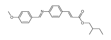 2-methylbutyl p cinnamate Structure