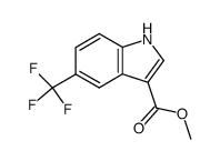 methyl 5-trifluoromethyl-3-indolecarboxylate结构式