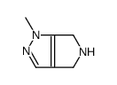 1-Methyl-1,4,5,6-tetrahydropyrrolo[3,4-c]pyrazole结构式