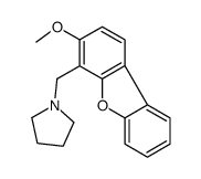 1-[(3-methoxydibenzofuran-4-yl)methyl]pyrrolidine结构式
