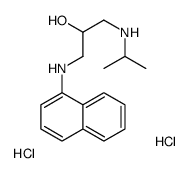 1-(naphthalen-1-ylamino)-3-(propan-2-ylamino)propan-2-ol,dihydrochloride结构式
