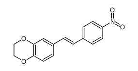 6-[2-(4-nitrophenyl)ethenyl]-2,3-dihydro-1,4-benzodioxine结构式