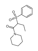 2-(phenylsulfonyl)-1-(piperidin-1-yl)butan-1-one结构式