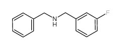 N-[(3-fluorophenyl)methyl]-1-phenylmethanamine Structure