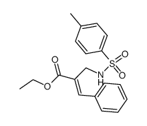 ethyl (E)-2-(((4-methylphenyl)sulfonamido)methyl)-3-phenylacrylate Structure