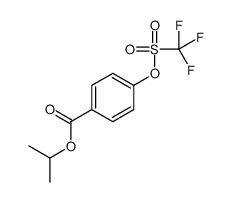 propan-2-yl 4-(trifluoromethylsulfonyloxy)benzoate结构式