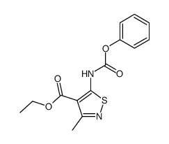 3-methyl-5-phenoxycarbonylamino-isothiazole-4-carboxylic acid ethyl ester Structure