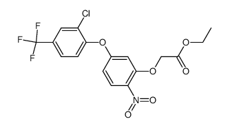 ethyl 2-(5-(2-chloro-4-(trifluoromethyl)phenoxy)-2-nitrophenoxy)acetate Structure
