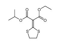 1-O-ethyl 3-O-propan-2-yl 2-(1,3-dithiolan-2-ylidene)propanedioate Structure