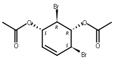 4-Cyclohexene-1,3-diol, 2,6-dibromo-, 1,3-diacetate, (1R,2R,3S,6S)-rel-结构式
