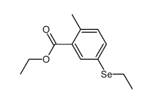ethyl 5-(ethylselanyl)-2-methylbenzoate结构式