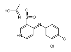 N-[4-(3,4-dichloroanilino)pyridin-3-yl]sulfonylacetamide结构式