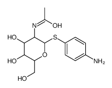 P-AMINOPHENYL-N-ACETYL-B-D-THIOGLUCOSAMI NIDE结构式