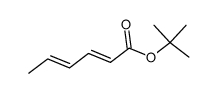 (2E)-tert-butyl hexa-2,4-dienoate结构式