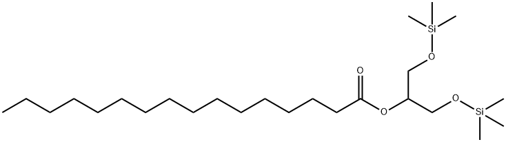 2-O-Palmitoyl-1-O,3-O-bis(trimethylsilyl)glycerol Structure