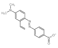 3-ethenyl-N,N-dimethyl-4-(4-nitrophenyl)diazenyl-aniline结构式