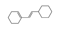 trans-1-(1-cyclohexenyl)-2-cyclohexylethene结构式