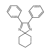 2,3-Diphenyl-1,4-diazaspiro(4.5)deca-1,3-diene Structure