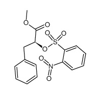 (S)-3-phenyllactic acid methyl ester o-nitrobenzenesulfonate结构式