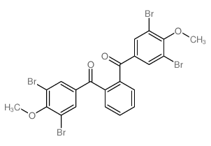 [2-(3,5-dibromo-4-methoxy-benzoyl)phenyl]-(3,5-dibromo-4-methoxy-phenyl)methanone结构式