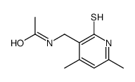 N-[(4,6-dimethyl-2-sulfanylidene-1H-pyridin-3-yl)methyl]acetamide Structure