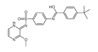 4-tert-butyl-N-[4-[(3-methoxypyrazin-2-yl)sulfamoyl]phenyl]benzamide Structure