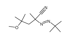 2-[(1,1-dimethylethyl)azo]-4-methoxy-2,4-dimethylvaleronitrile structure