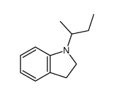 2,3-Dihydro-1-(1-methylpropyl)-1H-indole Structure