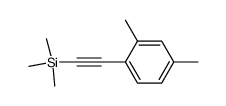 ((2,4-dimethylphenyl)ethynyl)trimethylsilane Structure