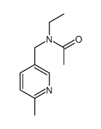 N-ethyl-N-[(6-methylpyridin-3-yl)methyl]acetamide Structure