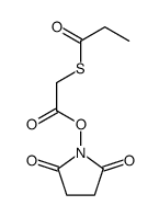 (2,5-dioxopyrrolidin-1-yl) 2-propanoylsulfanylacetate结构式